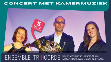 Concert met kamermuziek gebracht door het ensemble Tricorde!